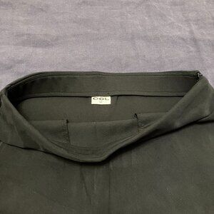 Black A line skirt with pockets